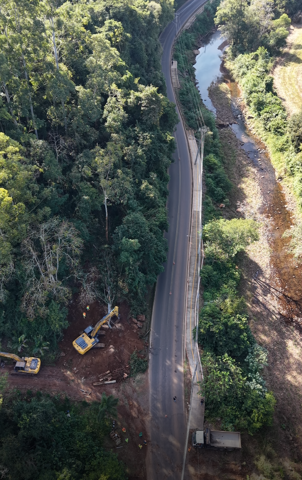 Imigrante: Obras no Perau avançam com investimento de R$ 3,7 milhões em reconstrução de ciclovia e rodovia