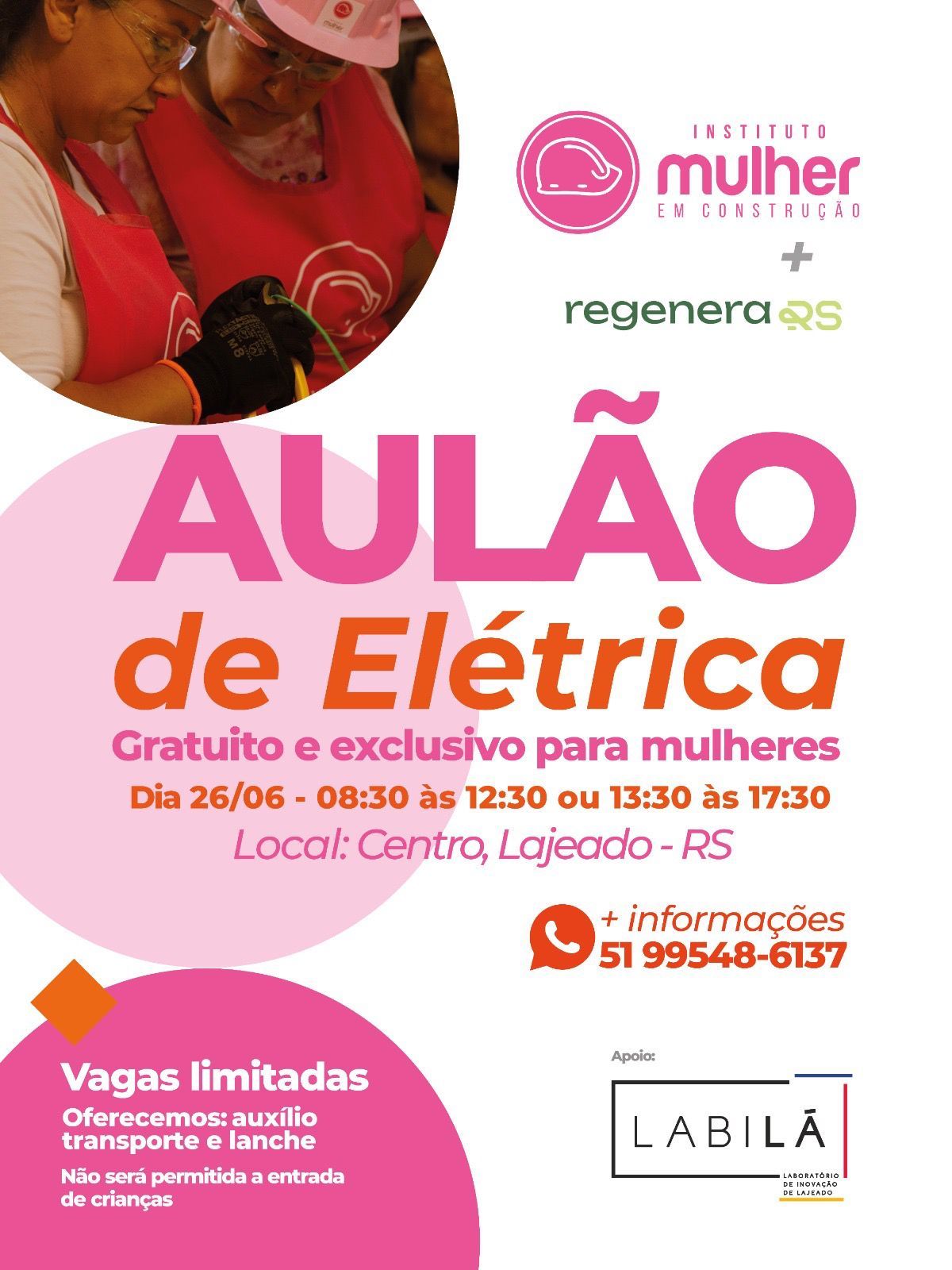 Inscrições abertas para capacitação gratuita em elétrica voltada a mulheres no Labilá