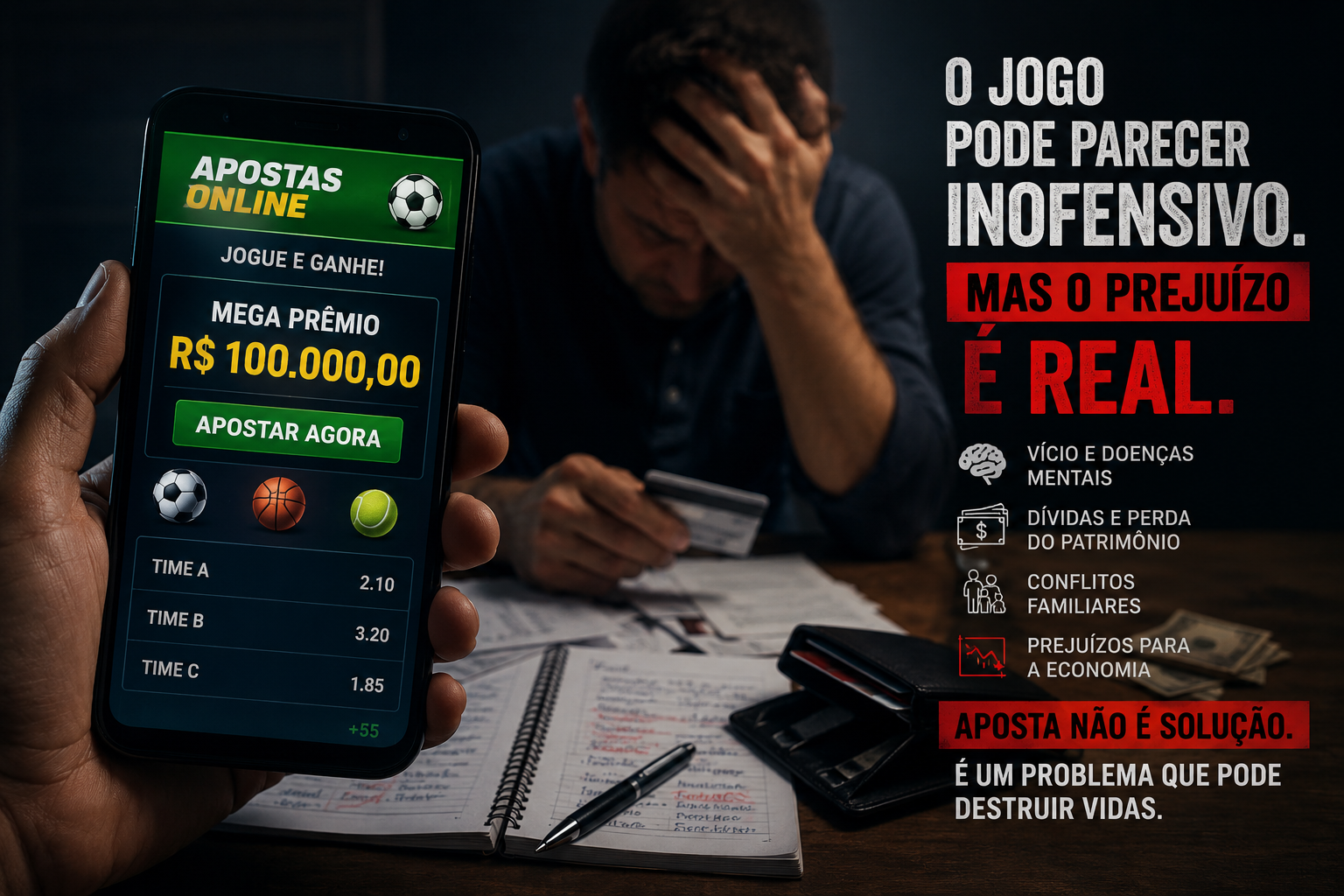 Apostas online viram alerta nacional: especialistas apontam riscos à saúde mental e ao orçamento das famílias