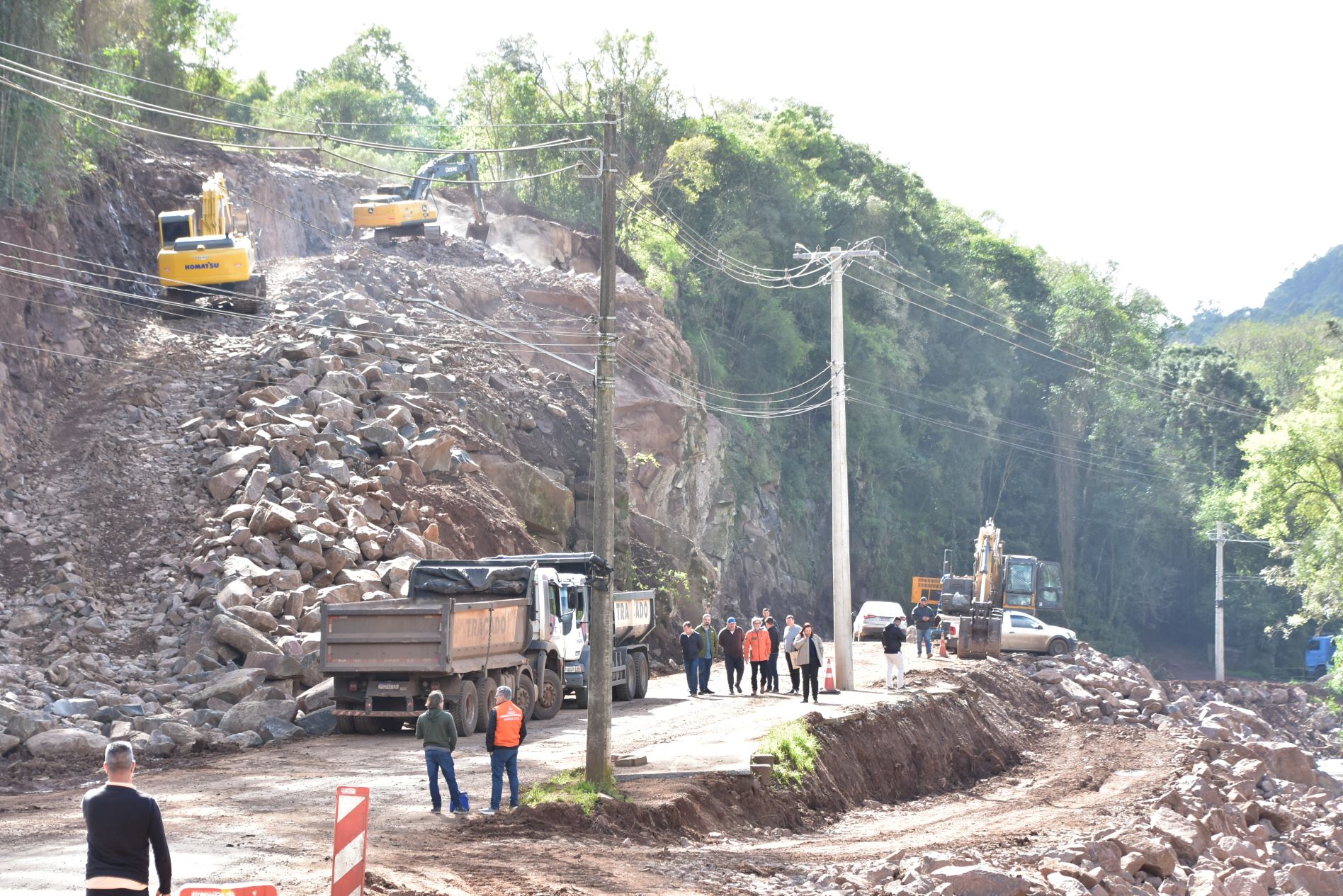 Secretário nacional da Defesa Civil acompanha obras de reconstrução em Imigrante