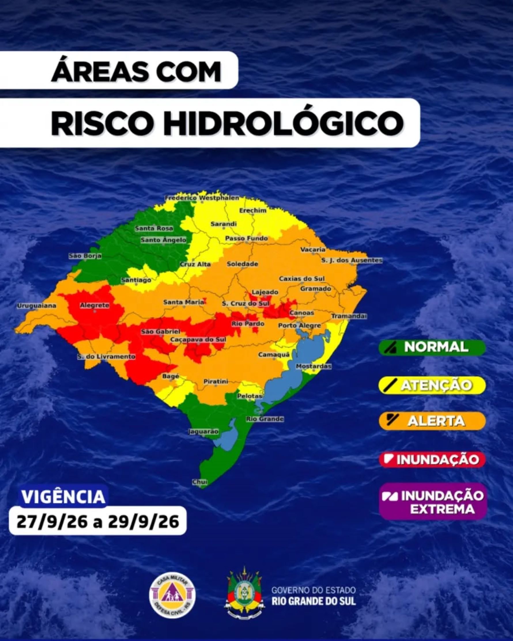 ALERTA: RIO TAQUARI PODE ENTRAR EM RISCO DE INUNDAÇÃO