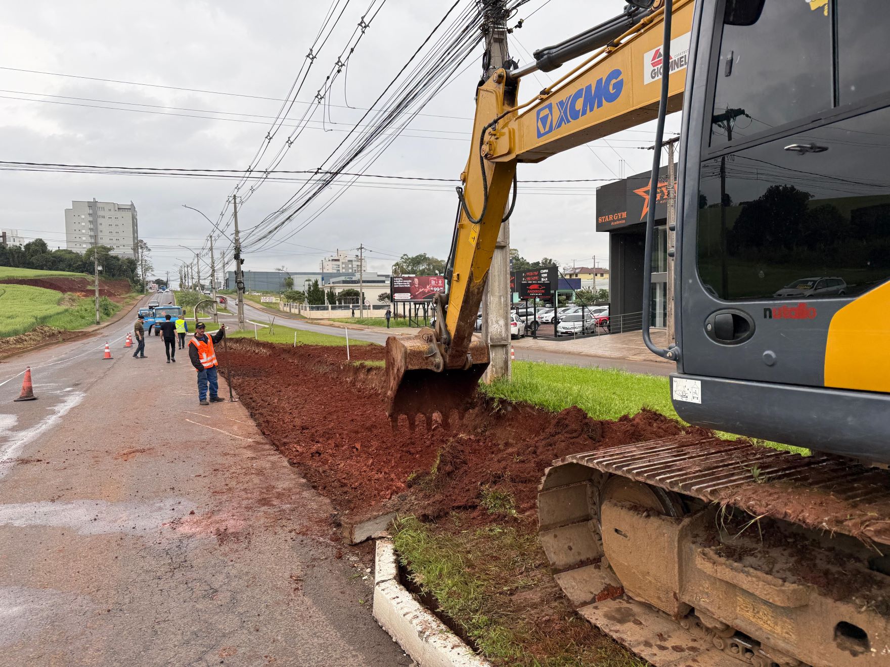 Obras de mobilidade urbana são iniciadas pela Prefeitura de Lajeado na Av. Benjamin Constant